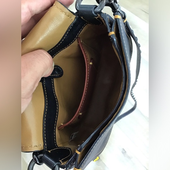 Coach 1941 Saddle 23 Crossbody bag Western Rivets Studs Black Leather - Picture 7 of 8